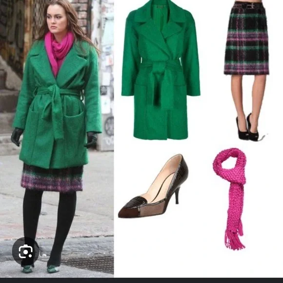 Diane Von Furstanburg mohair coat ☘️